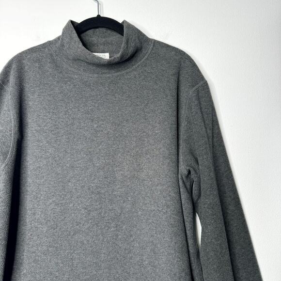 Lady White Co Polar Fleece Mock Neck Sweater Grey Size 40 US Large - Picture 4 of 8
